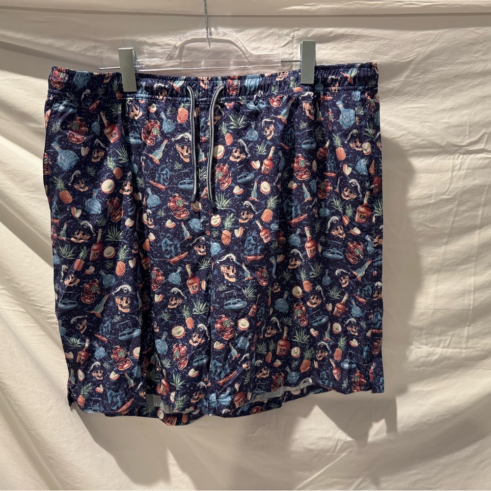 Colorful Peter Millar Pirate Patterned Swim Suit NWT